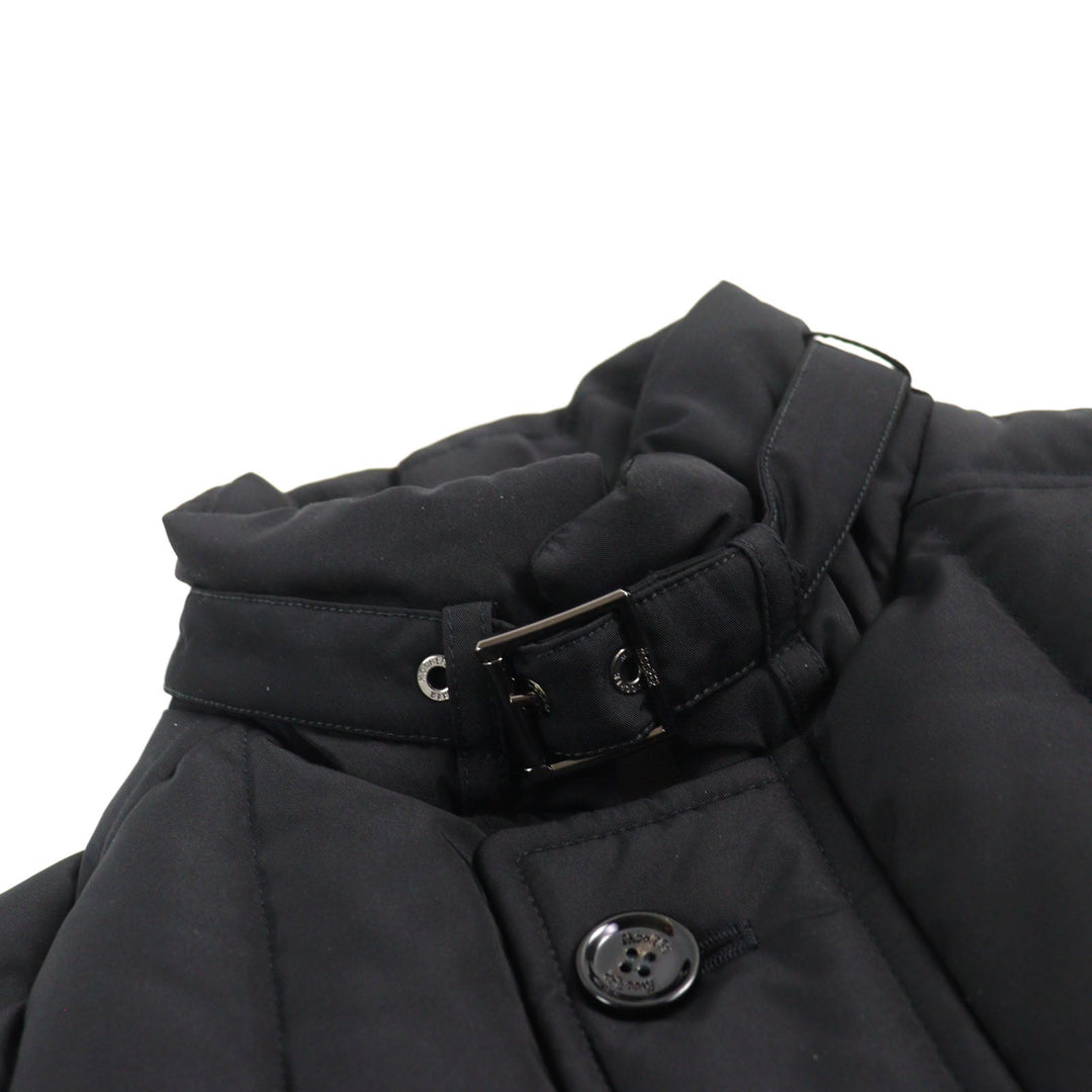 MOORER Down jacket Outer: 100% polyester, Lining: 50% polyester, Lining: 50% nylon, Sleeve lining: 100% nylon, Filling: down black VALENTE-KM mens 42 Used Authentic