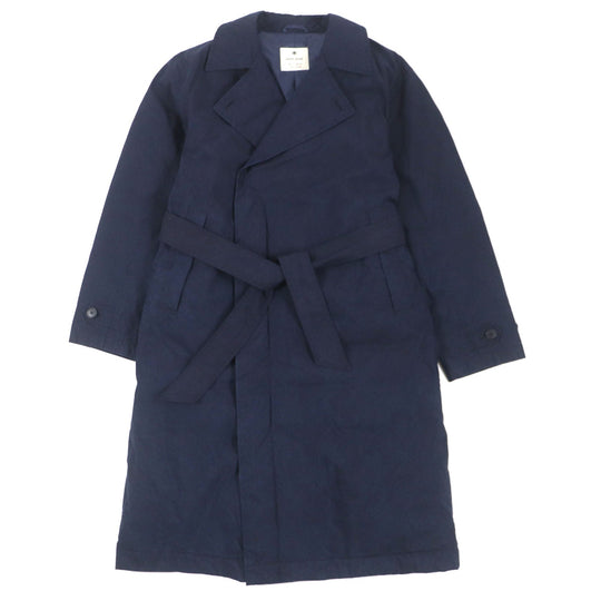snowpeak down coat JK-19AU007 Outer: 65% cotton, Outer: 35% nylon, Lining: 100% polyester, Filling: 90% down, Filling: 10% feather Indigo Indigo C/N Down Coat mens S Used Authentic