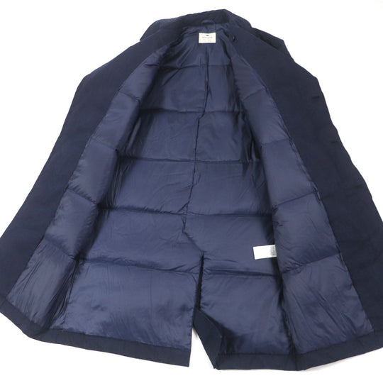 snowpeak down coat JK-19AU007 Outer: 65% cotton, Outer: 35% nylon, Lining: 100% polyester, Filling: 90% down, Filling: 10% feather Indigo Indigo C/N Down Coat mens S Used Authentic