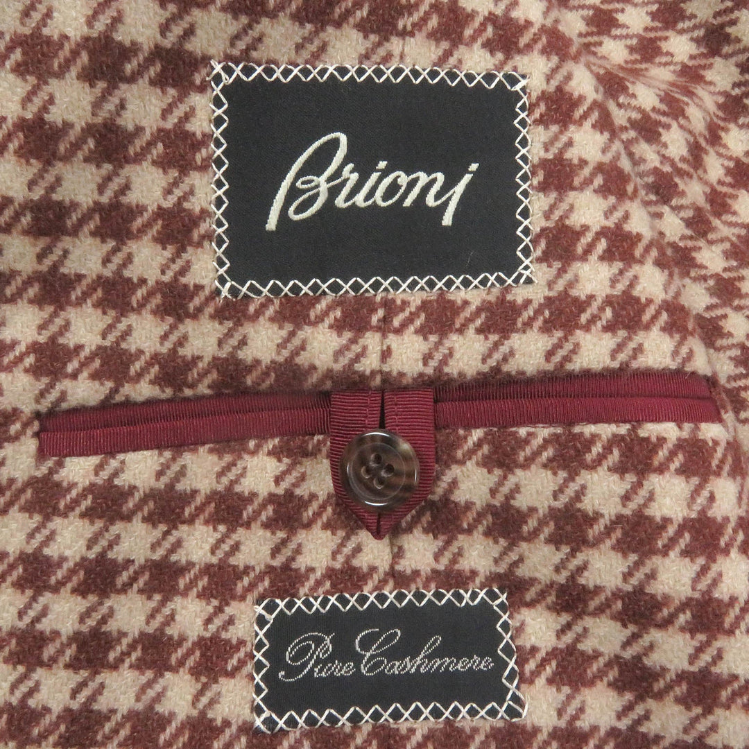 Brioni tailored jacket cashmere, cupra Brown mens 48 Used Authentic