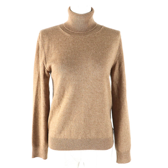 CELINE knit 2AE27317T Main: 100% cashmere light brown Women M Used Authentic