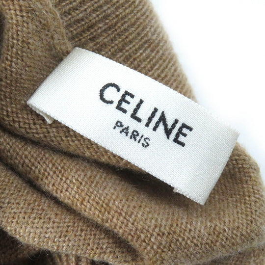 CELINE knit 2AE27317T Main: 100% cashmere light brown Women M Used Authentic