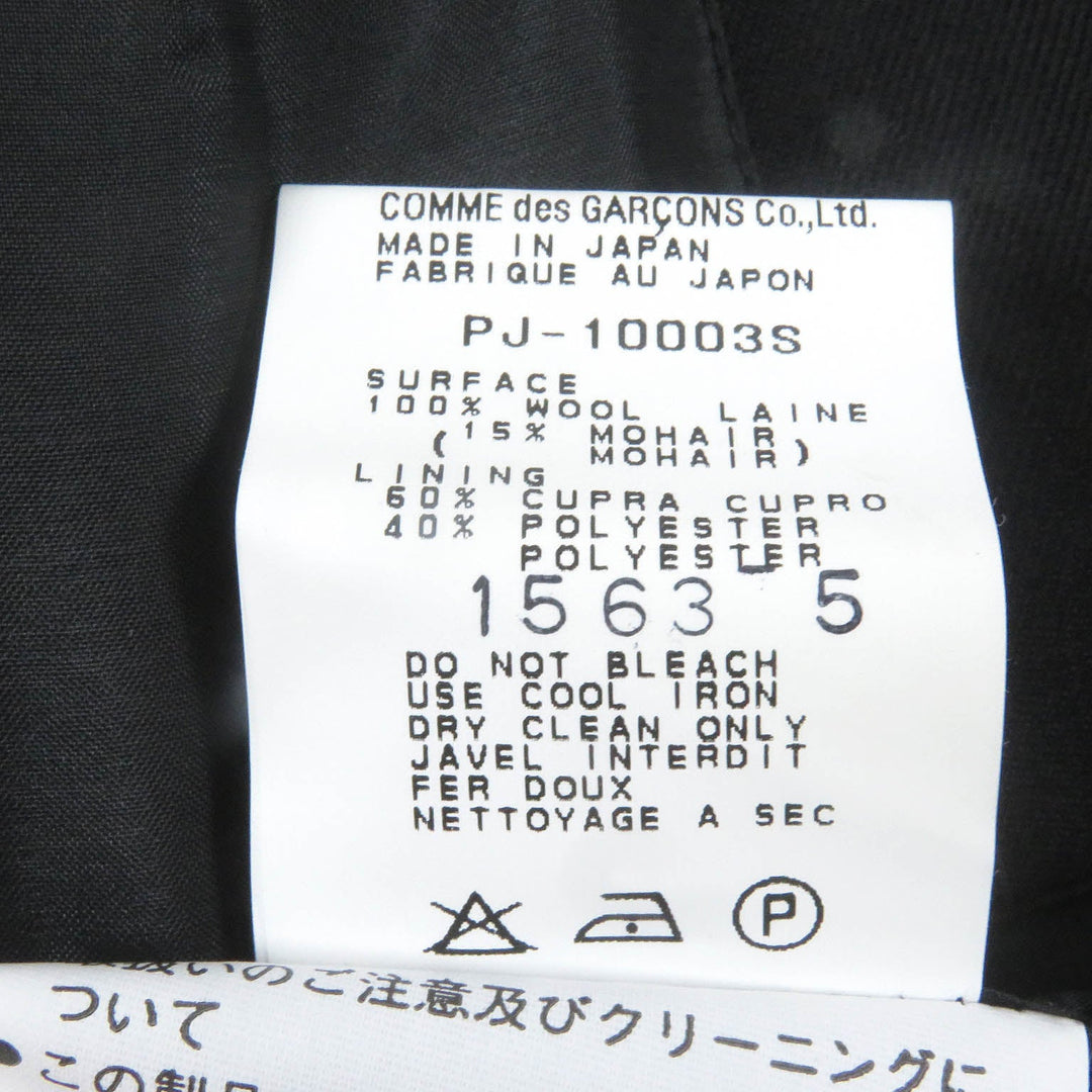 COMME des GARCONS HOMME PLUS tailored jacket PJ-10003S Outer: 100% wool, Lining: 60% cupra, Lining: 40% polyester black mens S Used Authentic