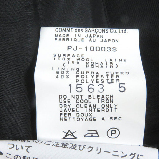 COMME des GARCONS HOMME PLUS tailored jacket PJ-10003S Outer: 100% wool, Lining: 60% cupra, Lining: 40% polyester black mens S Used Authentic