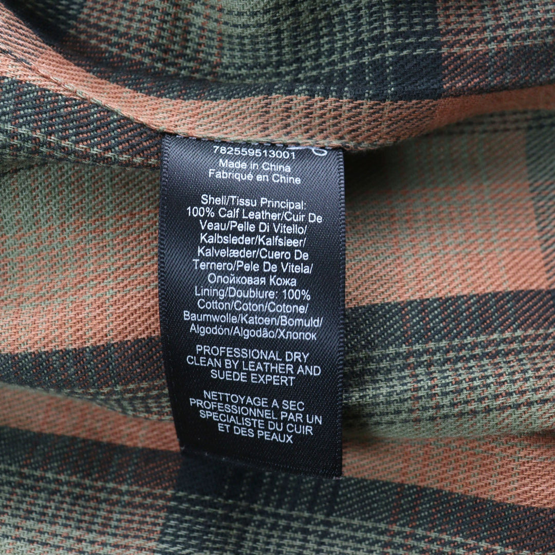 RRL leather jacket Main: Cowhide, Lining: 100% cotton Brown FENTON mens S Used Authentic