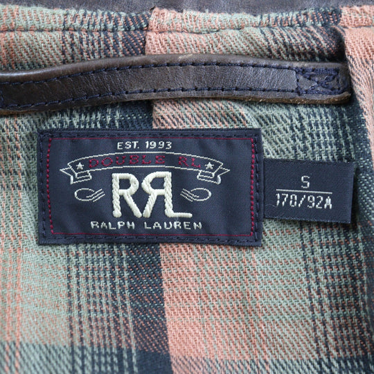 RRL leather jacket Main: Cowhide, Lining: 100% cotton Brown FENTON mens S Used Authentic