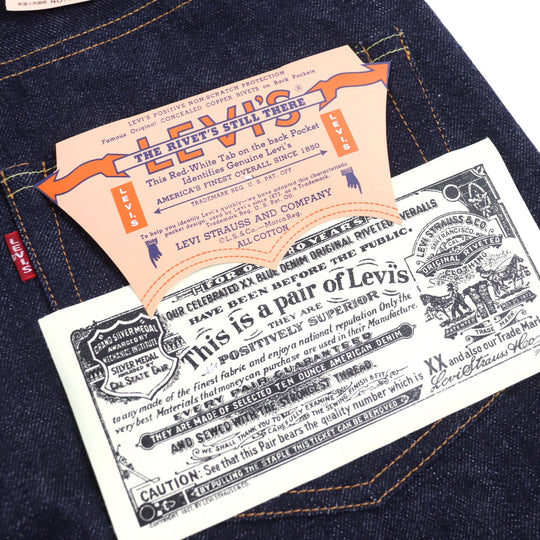 LEVI'S VINTAGE CLOTHING Denim pants 55501-0117 Main: 100% cotton Indigo blue 501XX mens W 31 Used Authentic