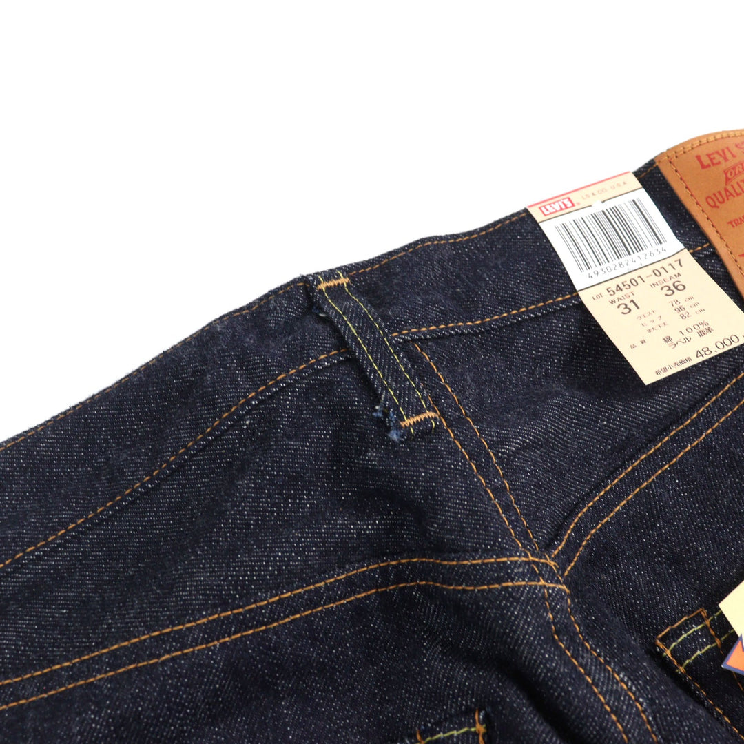 LEVI'S VINTAGE CLOTHING Denim pants 54501-0117 Main: 100% cotton Indigo blue 501ZXX mens W 31 Used Authentic