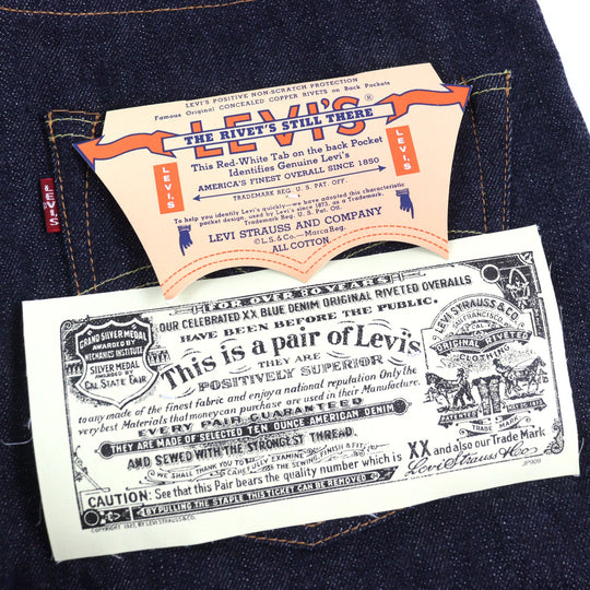 LEVI'S VINTAGE CLOTHING Denim pants 54501-0117 Main: 100% cotton Indigo blue 501ZXX mens W 31 Used Authentic