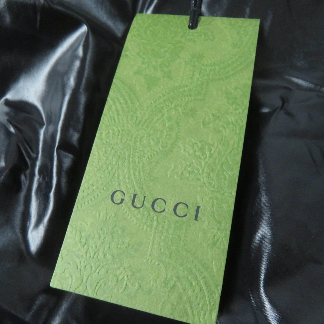 GUCCI Down jacket 761698 Main: 70% cotton, Main: 30% polyester, Main: 100% nylon, Part: 98% nylon, Part: 2% polyurethane beige GG canvas bomber jacket Women 36 Used Authentic
