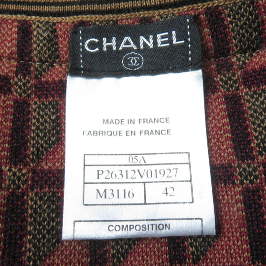 CHANEL ensemble 05A P26312V01927 Main: 100% wool, Part: Lamb leather multicolor Women 42 Used Authentic