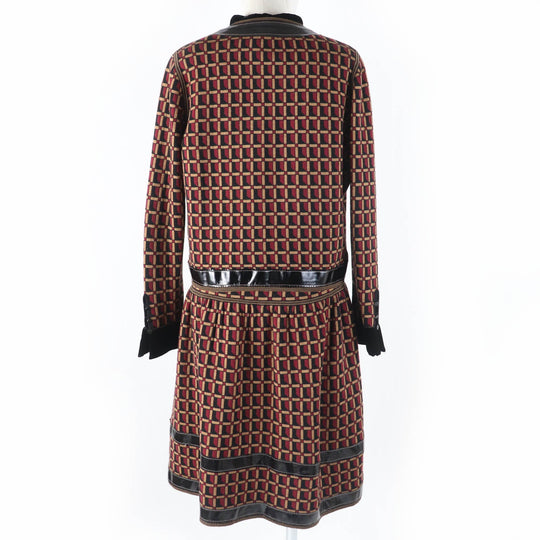 CHANEL ensemble 05A P26312V01927 Main: 100% wool, Part: Lamb leather multicolor Women 42 Used Authentic