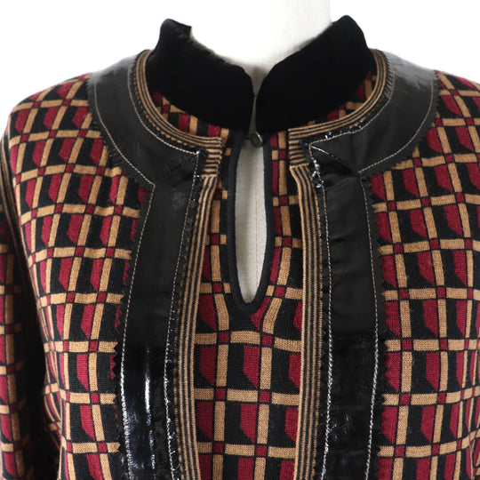 CHANEL ensemble 05A P26312V01927 Main: 100% wool, Part: Lamb leather multicolor Women 42 Used Authentic