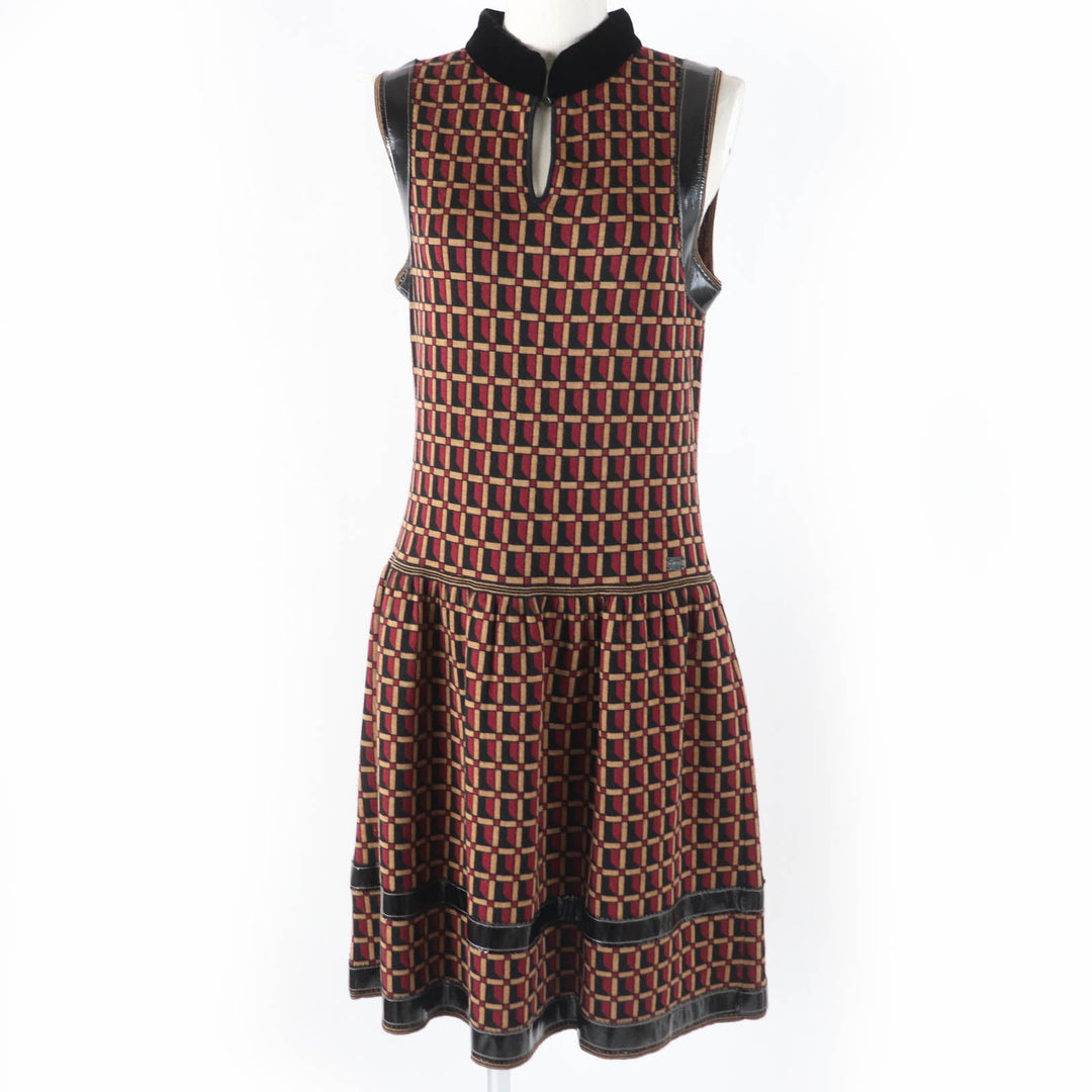 CHANEL ensemble 05A P26312V01927 Main: 100% wool, Part: Lamb leather multicolor Women 42 Used Authentic