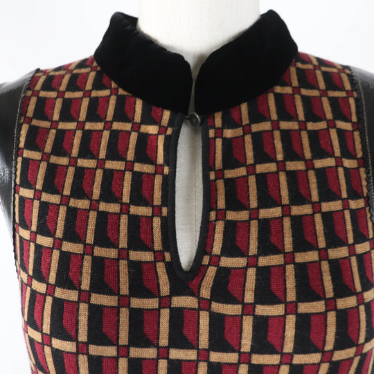 CHANEL ensemble 05A P26312V01927 Main: 100% wool, Part: Lamb leather multicolor Women 42 Used Authentic