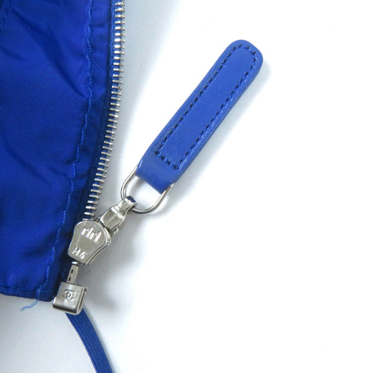 CHANEL Jacket P43217V32222 Main: 99% nylon, Main: 1% polyurethane blue Women 34 Used Authentic
