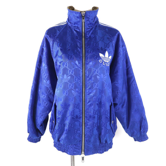 adidas Track jacket 712114 cotton blue gucci collaboration Women 34 Used Authentic