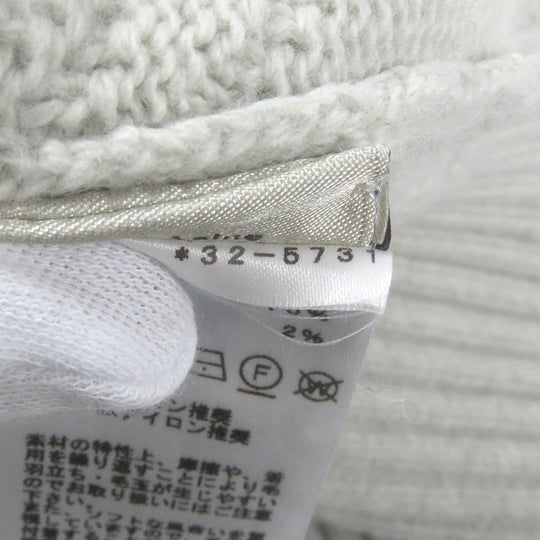 HERMES knit Main: 55% wool, 43% cashmere, 2% nylon Light gray Couleurs en cours mens S Used Authentic