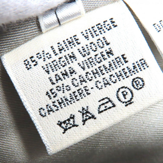 HERMES skirt Outer: 85% wool, Outer: 15% cashmere, Lining: 100% silk Light gray Women 38 Used Authentic