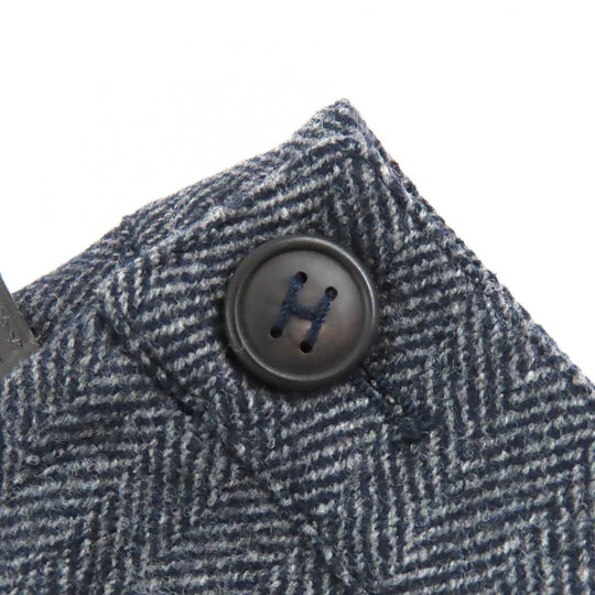 HERMES skirt Outer: 85% wool, Outer: 15% cashmere, Lining: 100% silk Dark gray type Women 36 Used Authentic