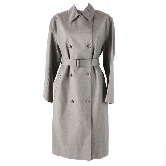 HERMES coat Outer: 100% wool, Lining: 100% cotton gray Margiela period Women SM Used Authentic