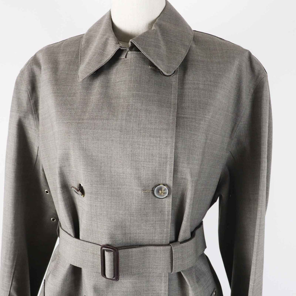 HERMES coat Outer: 100% wool, Lining: 100% cotton gray Margiela period Women SM Used Authentic