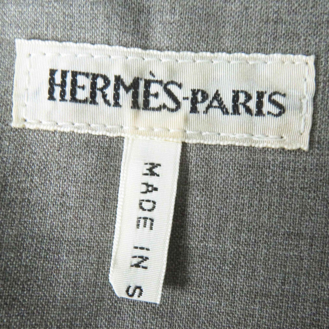 HERMES coat Outer: 100% wool, Lining: 100% cotton gray Margiela period Women SM Used Authentic