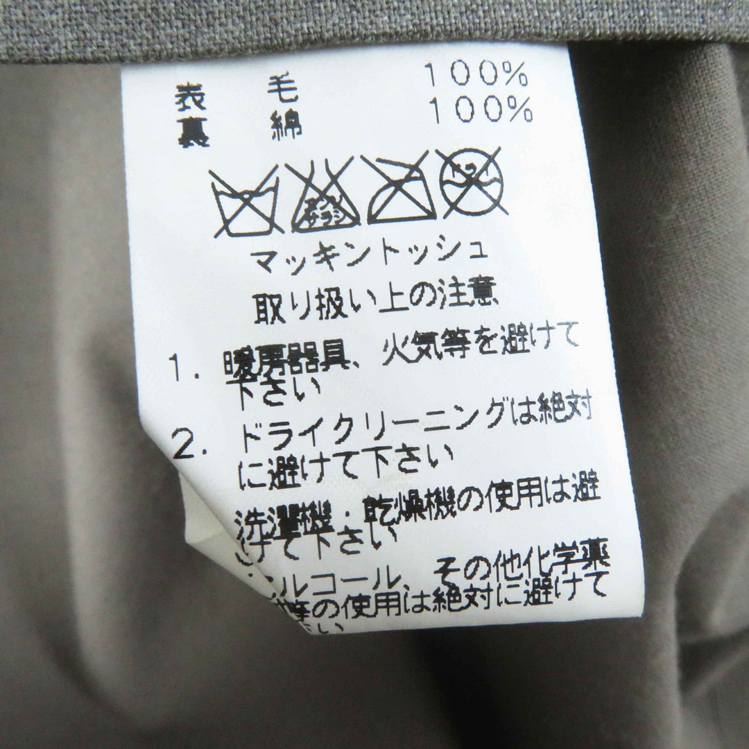 HERMES coat Outer: 100% wool, Lining: 100% cotton gray Margiela period Women SM Used Authentic