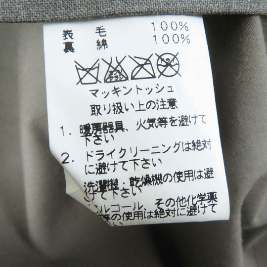HERMES coat Outer: 100% wool, Lining: 100% cotton gray Margiela period Women SM Used Authentic