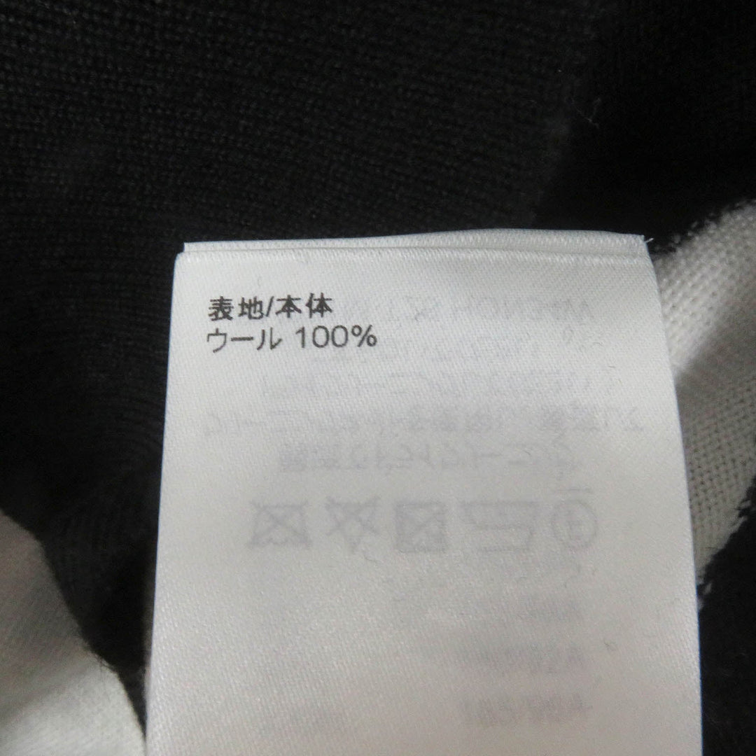 LOUIS VUITTON knit 1AAU2Y Main: 100% wool White black mens L Used Authentic