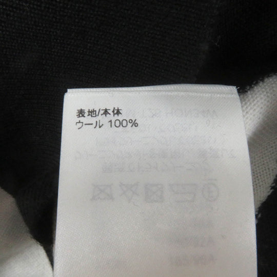 LOUIS VUITTON knit 1AAU2Y Main: 100% wool White black mens L Used Authentic