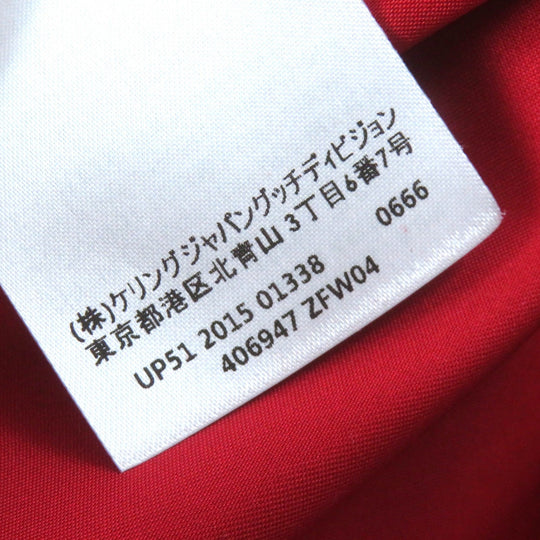 GUCCI Stainless collar coat 406947 ZFW04 Outer: 90% wool, Outer: 10% angora, Lining: 80% rayon, Lining: 20% polyester Red Women 38 Used Authentic