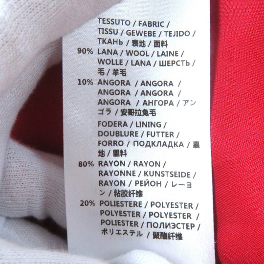 GUCCI Stainless collar coat 406947 ZFW04 Outer: 90% wool, Outer: 10% angora, Lining: 80% rayon, Lining: 20% polyester Red Women 38 Used Authentic