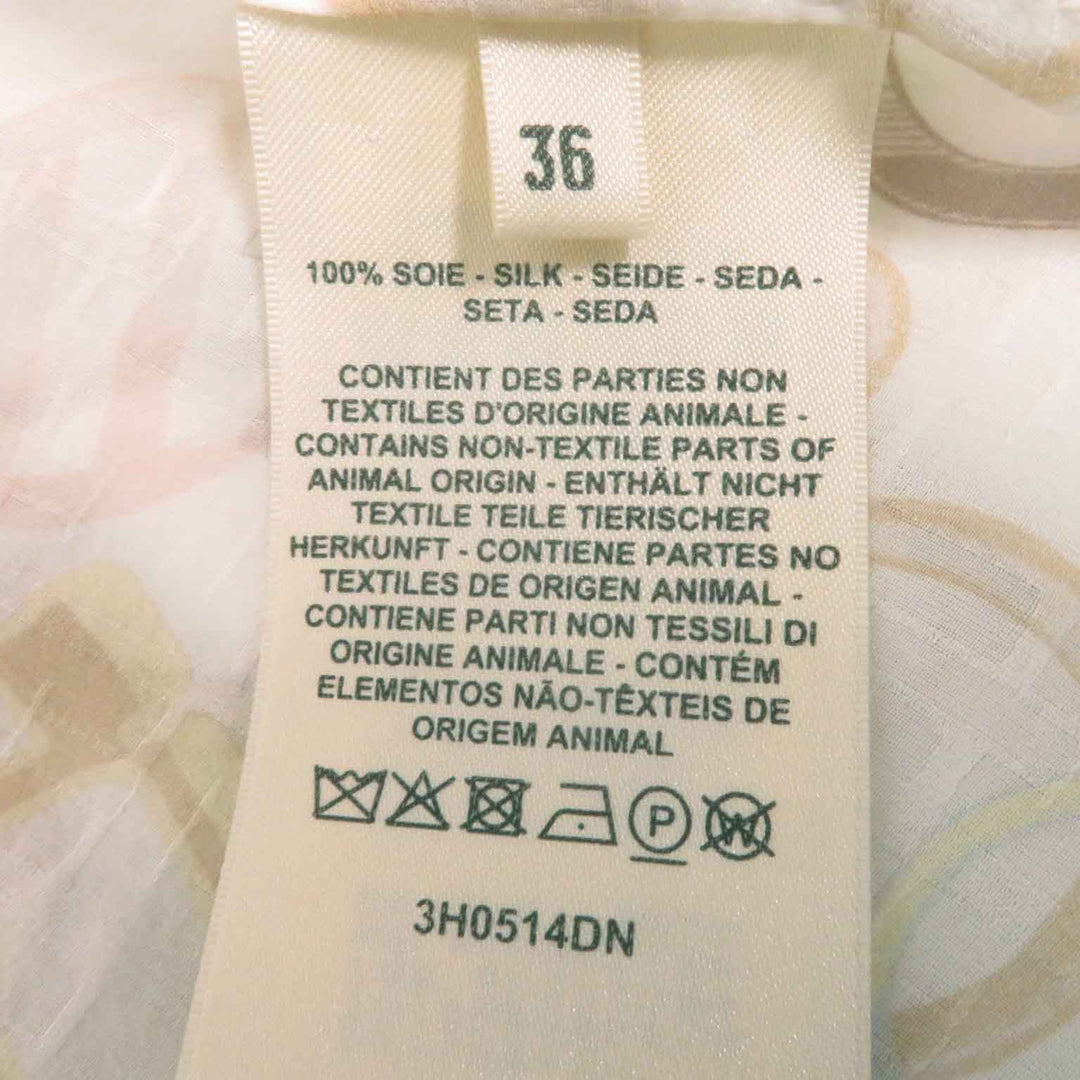 HERMES one piece 3H0514DN Main: 100% silk, petticoat 100% silk Multi Women 36 Used Authentic