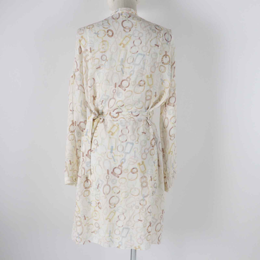 HERMES one piece 3H0514DN Main: 100% silk, petticoat 100% silk Multi Women 36 Used Authentic