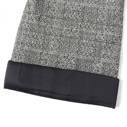 CHANEL Pants P42278 Main: 100% wool, Lining: 100% silk, Part: 100% silk Black White Women 36 Used Authentic