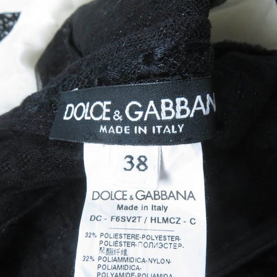 DOLCE&GABBANA one piece polyester Black White 38
