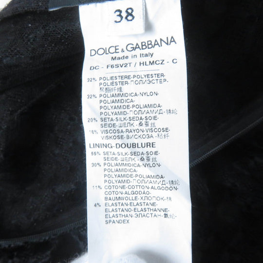 DOLCE&GABBANA one piece polyester Black White 38