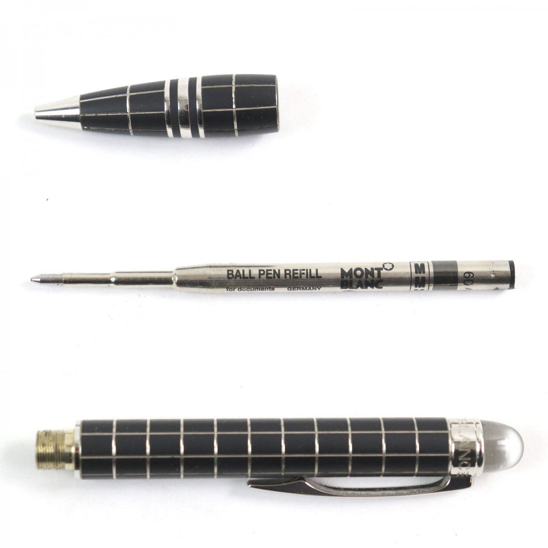 MONTBLANC Ballpoint pen Main: Metal rubber Black Silver Starwalker mens Used Authentic