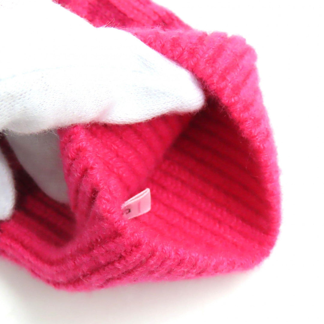 HERMES gloves H232006G Main: 99% cashmere, Main: 1% elastane Rose Extreme HEAVEN Women S Used Authentic
