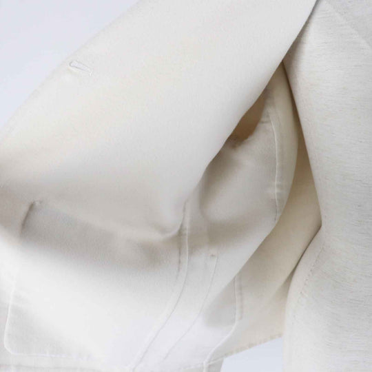 HERMES coat 3E0221DA Outer material: 100% cashmere off white Women 40 Used Authentic