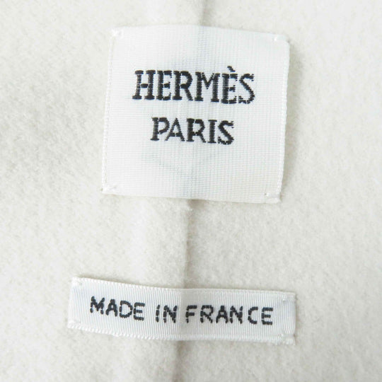 HERMES coat 3E0221DA Outer material: 100% cashmere off white Women 40 Used Authentic
