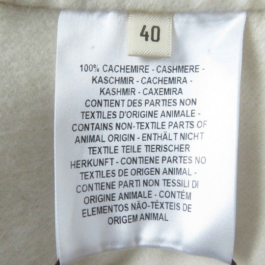HERMES coat 3E0221DA Outer material: 100% cashmere off white Women 40 Used Authentic