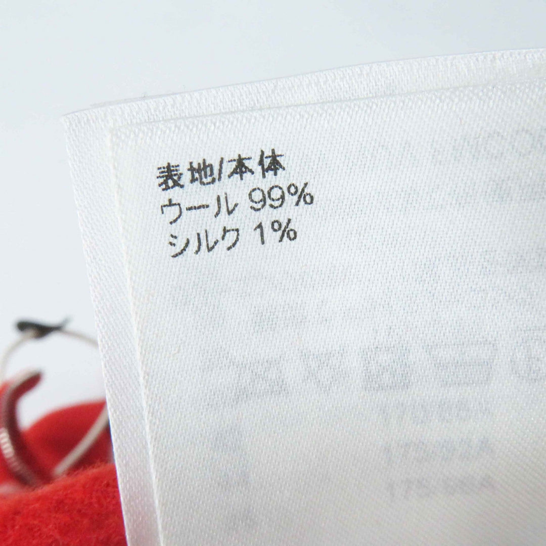 LOUIS VUITTON coat FMCO07 Outer: 99% wool, Outer: 1% silk, Part: 80% wool, Part: 13% nylon, Part: 1% polyurethane Red white Women 36 Used Authentic