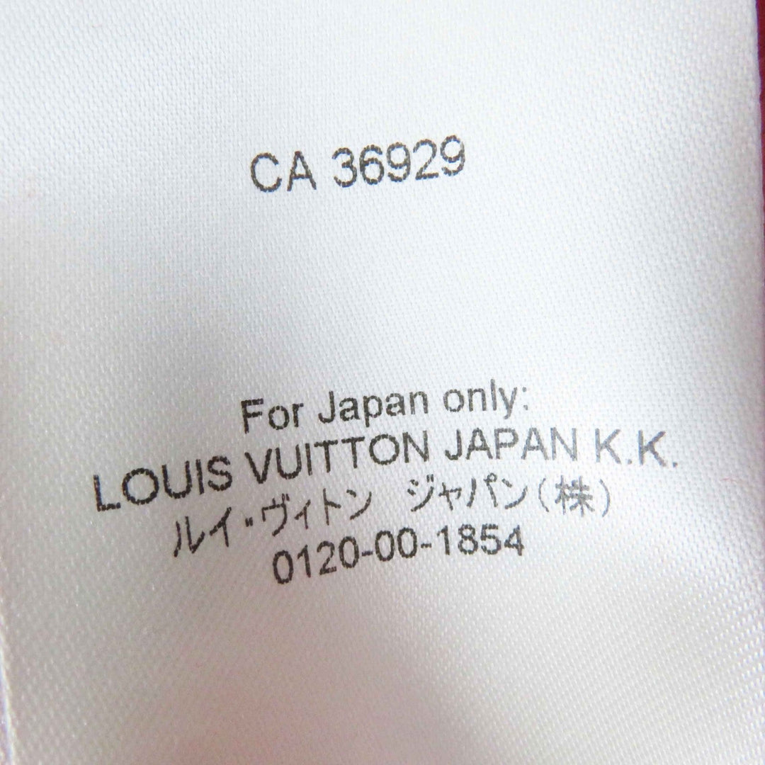 LOUIS VUITTON coat FMCO07 Outer: 99% wool, Outer: 1% silk, Part: 80% wool, Part: 13% nylon, Part: 1% polyurethane Red white Women 36 Used Authentic