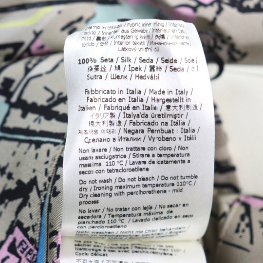FENDI Blouson FW0554 AIAA Outer: 100% silk, Lining: 100% silk Multicolor All-over Pattern mens 46 Used Authentic
