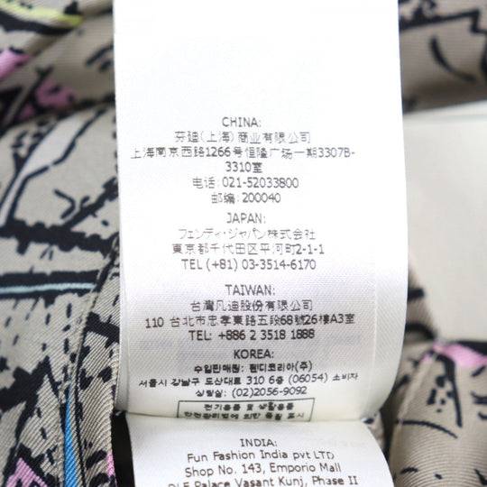 FENDI Blouson FW0554 AIAA Outer: 100% silk, Lining: 100% silk Multicolor All-over Pattern mens 46 Used Authentic