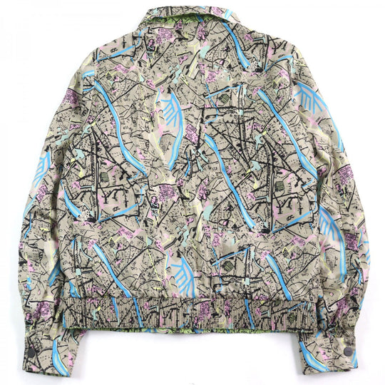 FENDI Blouson FW0554 AIAA Outer: 100% silk, Lining: 100% silk Multicolor All-over Pattern mens 46 Used Authentic