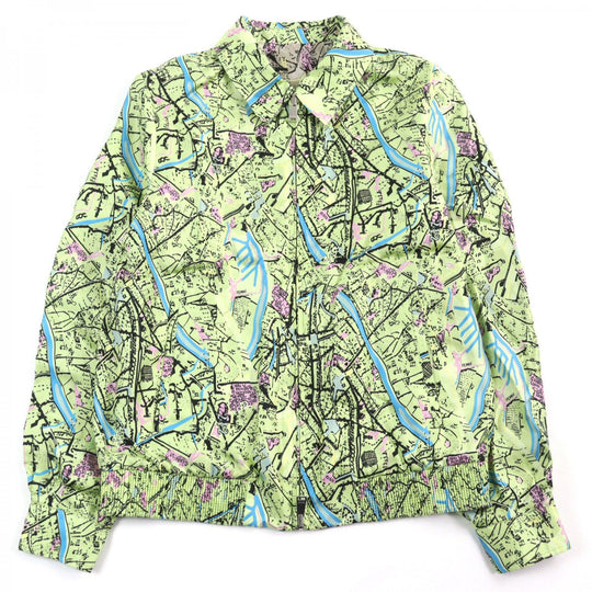 FENDI Blouson FW0554 AIAA Outer: 100% silk, Lining: 100% silk Multicolor All-over Pattern mens 46 Used Authentic