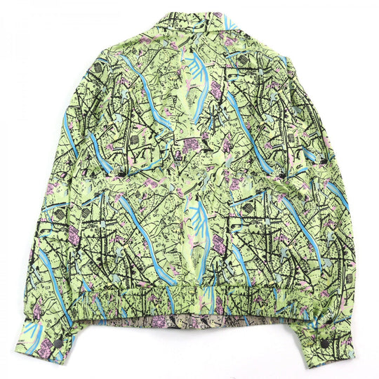 FENDI Blouson FW0554 AIAA Outer: 100% silk, Lining: 100% silk Multicolor All-over Pattern mens 46 Used Authentic